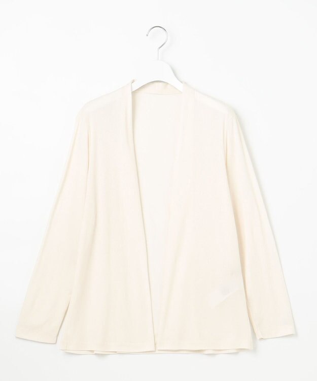 自由区 【好評につき新色追加・接触冷感・UVカット・洗える・XSサイズあり】ハンディカーディガン ミドル丈 アイボリー系