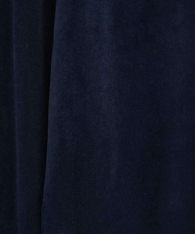 Green Parks シアーベロアオフショル長袖プルオーバー Navy