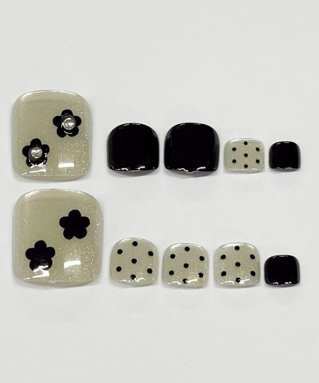 WEGO デザインフットネイルチップ 柄9