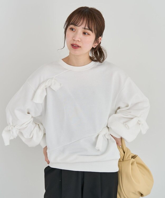 Green Parks ・ＳＵＧＡＲ　ＳＰＯＯＮ　リボンスウェット Off White