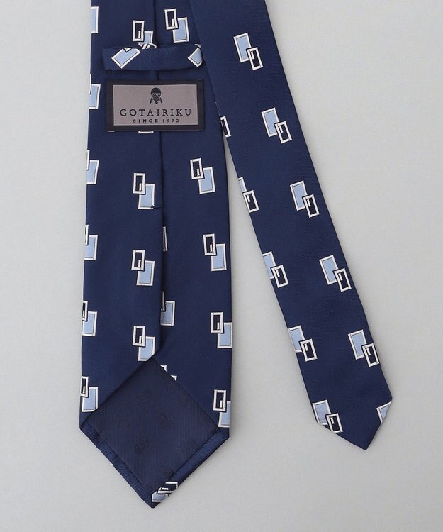 GOTAIRIKU 【日本製】西陣ネクタイ_小紋柄 ブルー系4