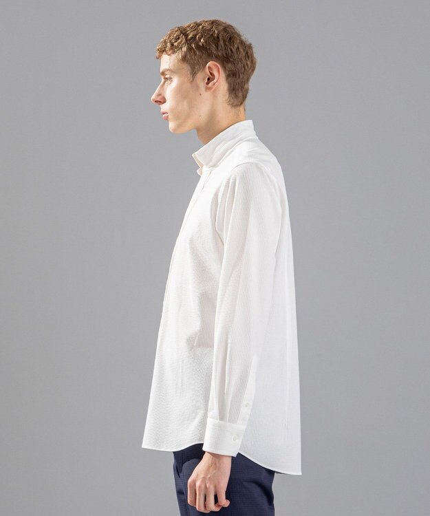 JOSEPH HOMME コンフォートクリアギンガム　ウイングカラーシャツ ホワイト系