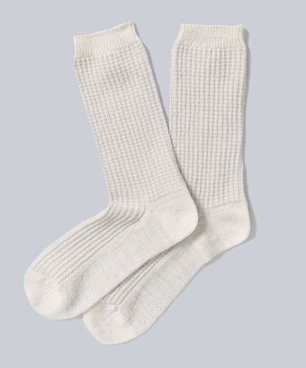 WHITE MAILS PAPER ジャガードソックス