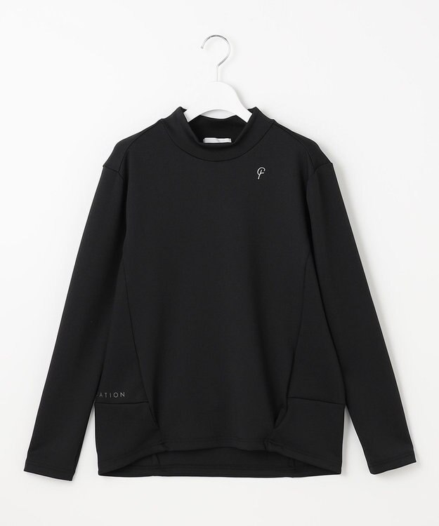 23区GOLF 【23Fondation/WOMEN】長袖 モックネックシャツ ブラック系