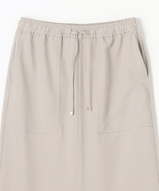 ANY 【接触冷感/UVケア/ウエストゴム/洗濯機可能】イージケアタイトスカート グレージュ