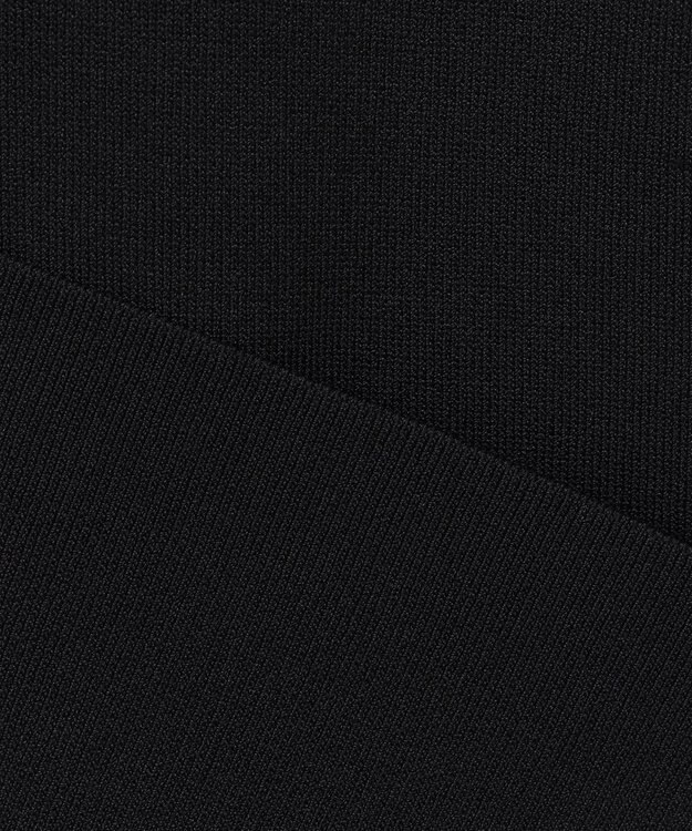 ICB 【洗える】シルクヴィスコースハイゲージ プルオーバー ブラック系