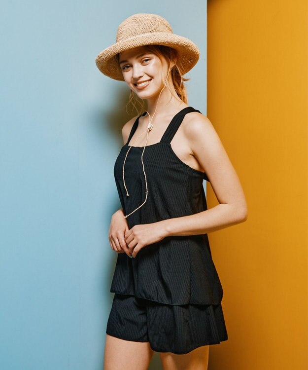 San-ai Resort（三愛水着楽園） WEB限定商品　タンキニキュロパンセット水着　9M・11L　【San-ai Resort（サンアイリゾート）】 ブラック