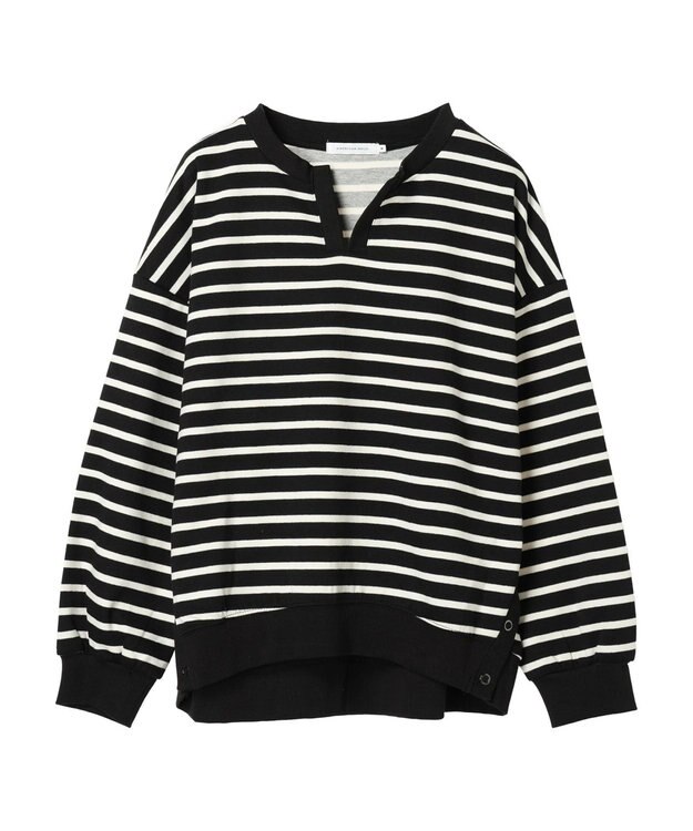 AMERICAN HOLIC カフタンサイドボタンポンチプルオーバー Border