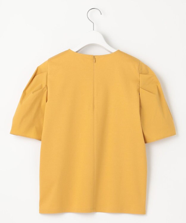 23区 L 【洗える】スムースデザイン タックディテール カットソー イエロー系