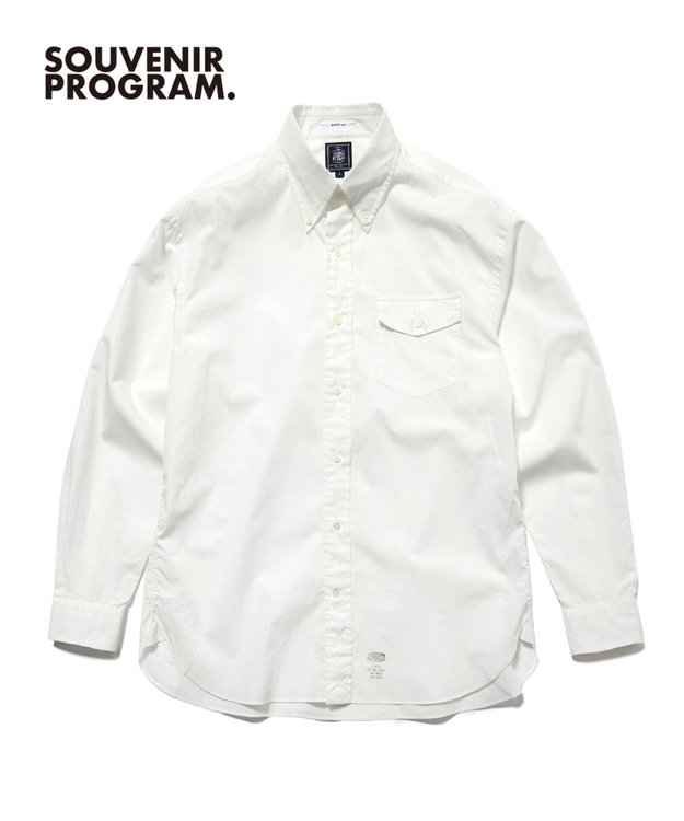 J.PRESS MEN 【J.PRESS ORIGINALS】【UNISEX】Cotton Broad Cloth B.D. Shirt / Baggy-Fit ホワイト系