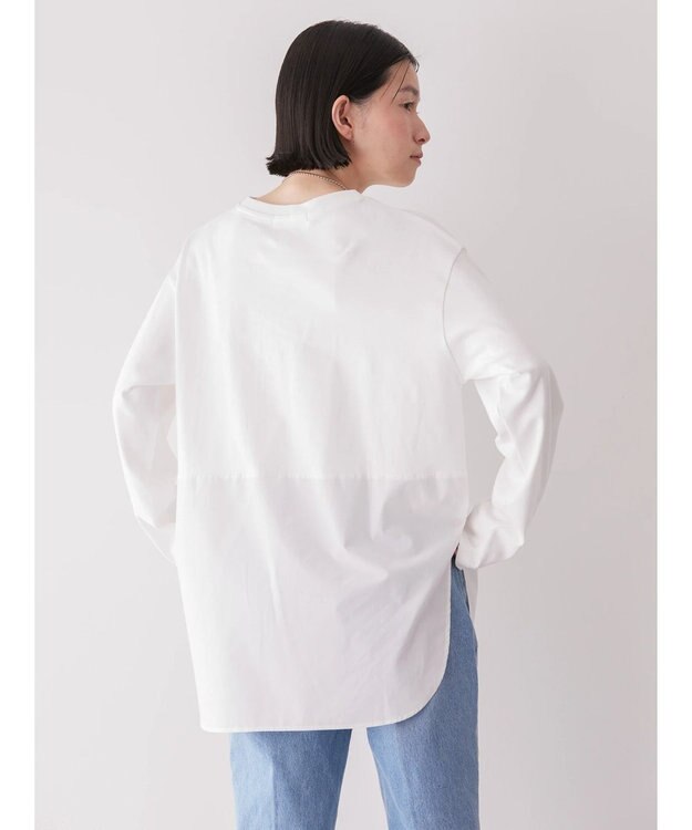 AMERICAN HOLIC シャツテールカットチュニック Off White