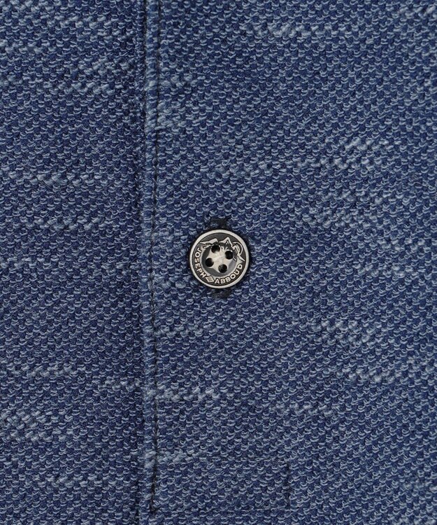 JOSEPH ABBOUD MOUNTAIN 【オーガニックコットン/JAPANファブリック】 スラブカノコ アウトドアポロ ブルー系