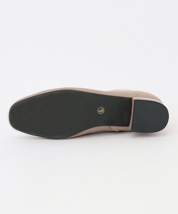 ANY 【LLサイズ有り】ソフトタッチローヒールブーツ ベージュ