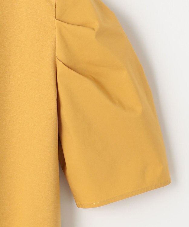 23区 L 【洗える】スムースデザイン タックディテール カットソー イエロー系