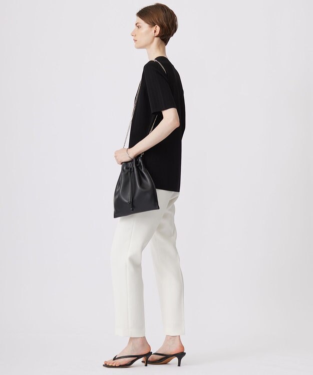 ICB 【洗える】トリプルクロスツイル スティックパンツ オフホワイト系