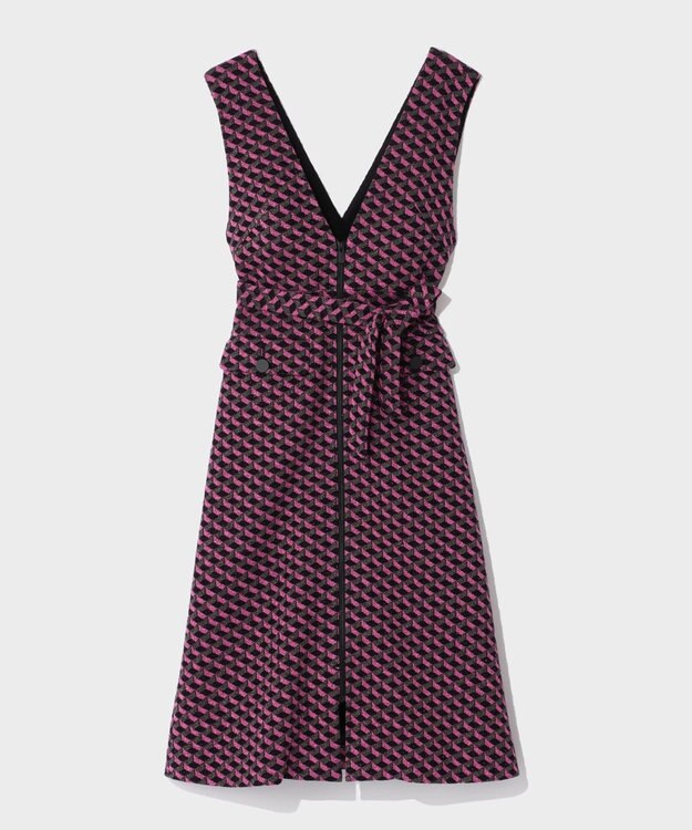 GRACE CONTINENTAL キカジャガードラメドレス ピンク