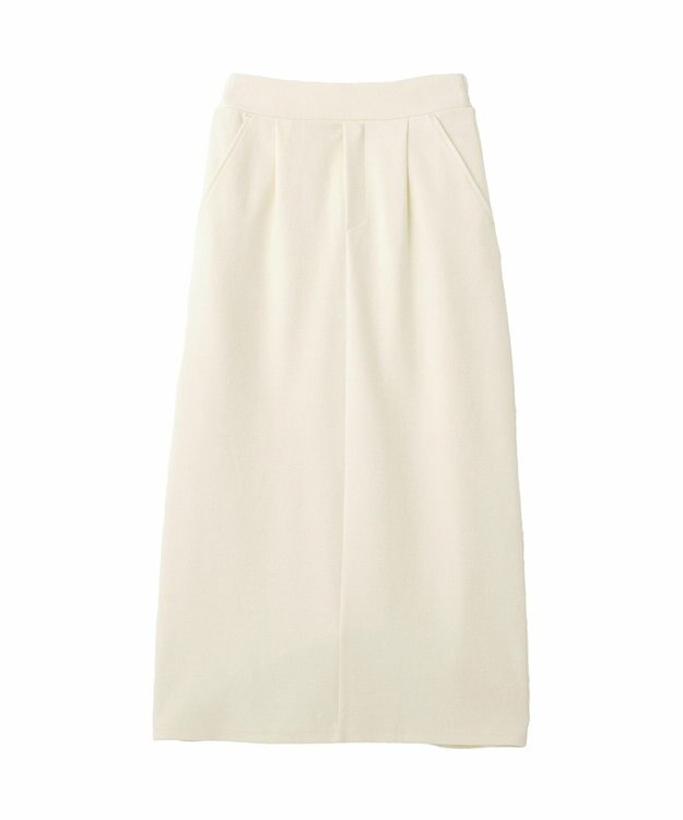 CRAFT STANDARD BOUTIQUE フクレジャカードIラインスカート Ivory