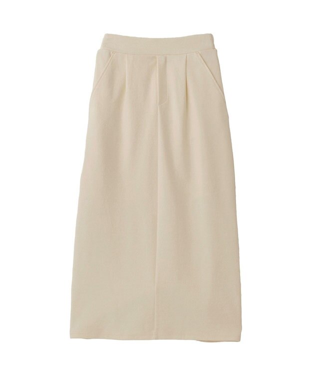 CRAFT STANDARD BOUTIQUE フクレジャカードIラインスカート Light Gray