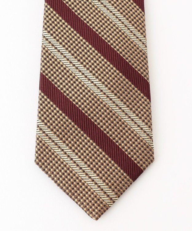 J.PRESS MEN 【STRUCTURE MIX COLLECTION】ストラクチャーミックス ネクタイ ライトイエロー系2