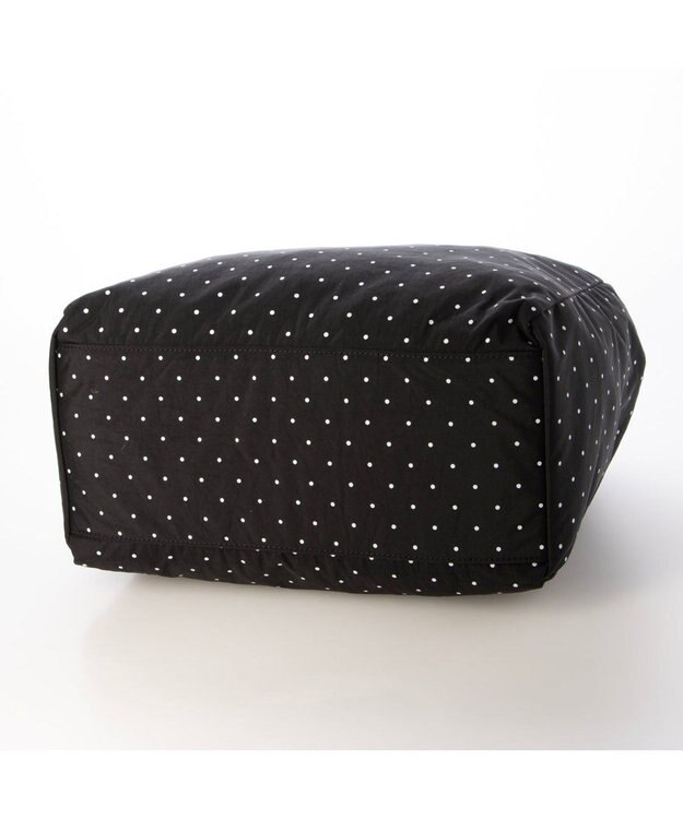 UNBILLION VERYコラボ カシュカシュ cachecache / ナイロンドローコードトートバッグ ブラックドット