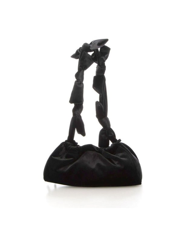 UNBILLION カカトゥ kakatoo / ベルベットリボンバゲットショルダーバッグ ブラック