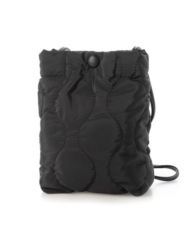 UNBILLION cachecache ナイロンキルティングスマホショルダー ブラック