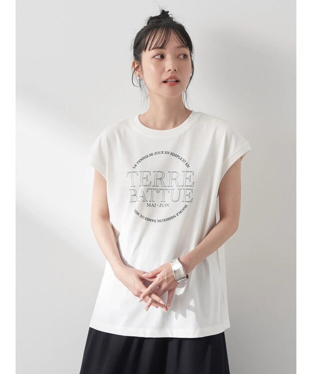 earth music&ecology ＴＥＲＲＥ　ＢＡＴＴＵＥ　フレンチＴ Off White