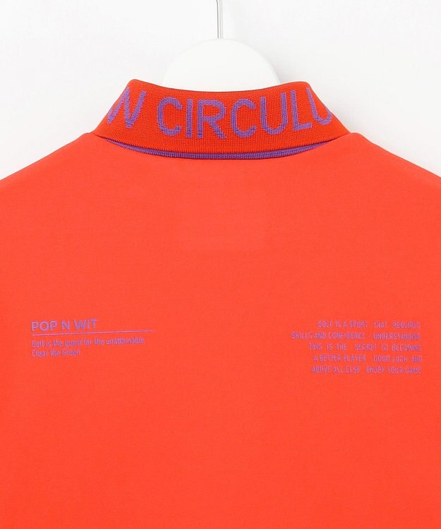 PW CIRCULUS 【WOMEN】裏フリースモックネックT レッド系