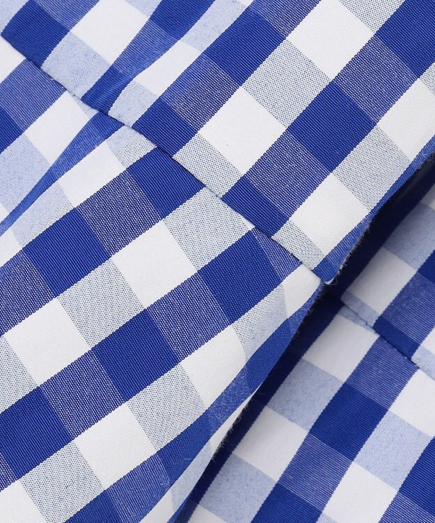 Feroux 【洗える】ギンガムチェック スカート ブルー系1