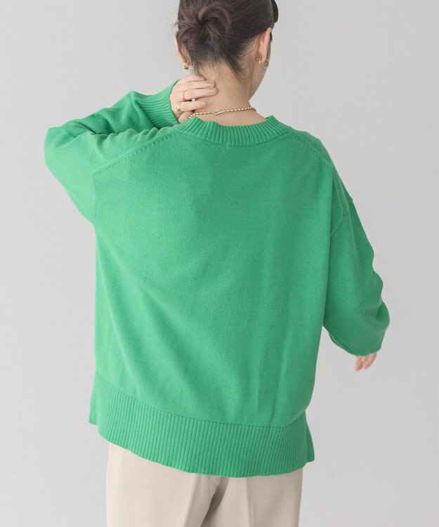 AMERICAN HOLIC Ｖネックニットプルオーバー Green