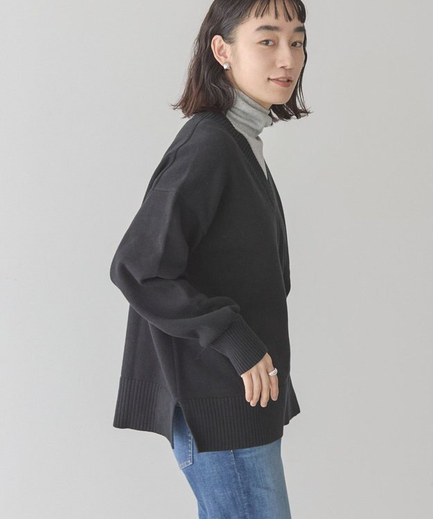 AMERICAN HOLIC Ｖネックニットプルオーバー Black