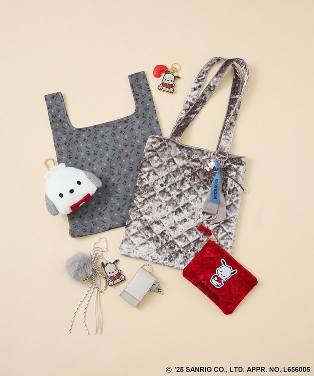 Green Parks ポーチ付エコバッグ Gray