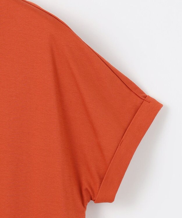 J.PRESS LADIES 【WEB限定カラーあり・洗える】コンパクトコットンスムース ポロワンピース オレンジ系