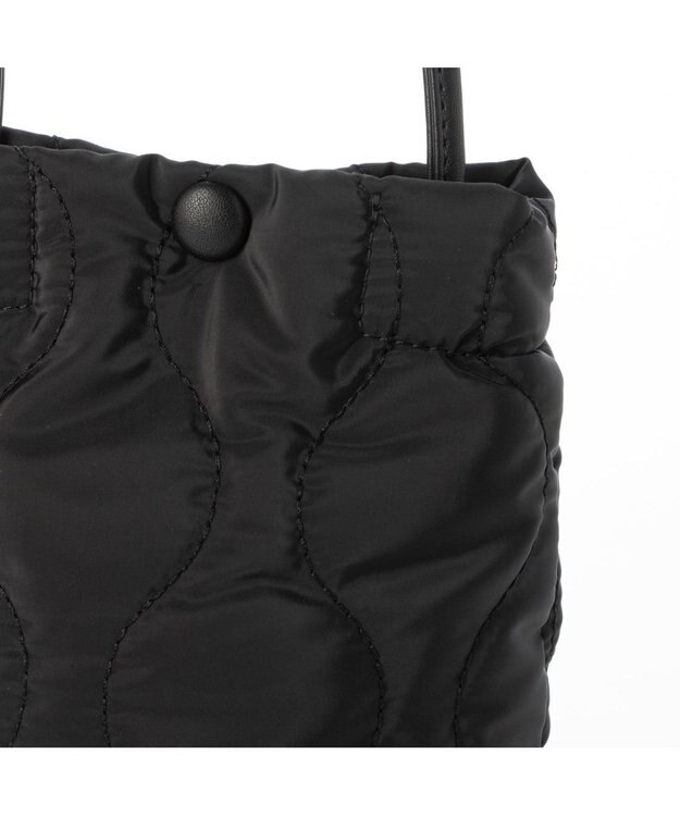 UNBILLION cachecache ナイロンキルティングスマホショルダー ブラック