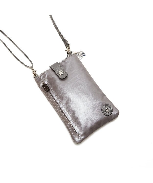 PELLE BORSA パスポートサイズショルダーバッグ Alive アライブ 4306 ガンメタ