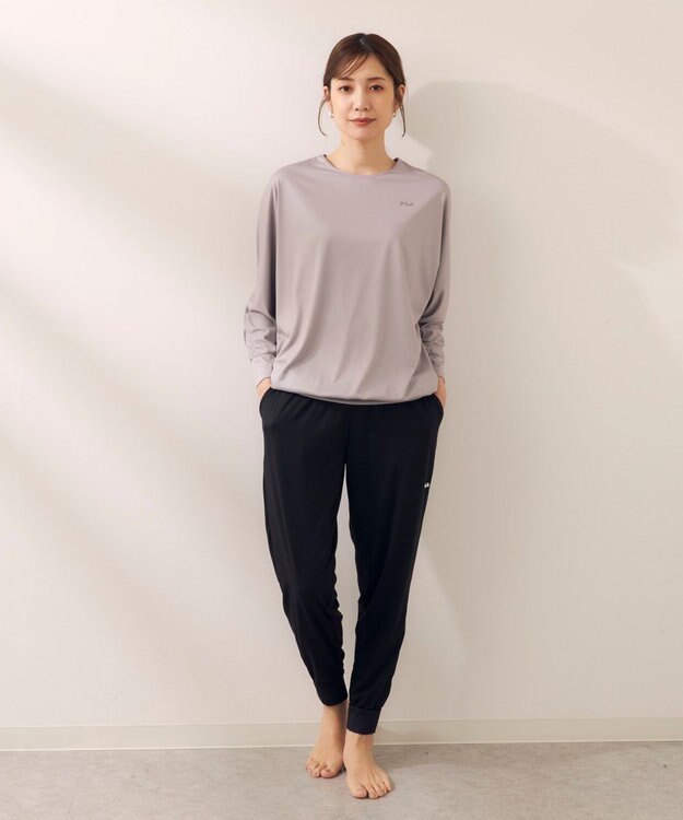 OP／FILA 【FILA】水陸両用フィットネスウェア 2点セット ベージュ