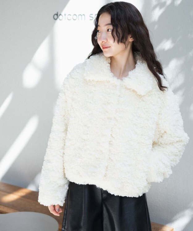 WEGO ボアファーブルゾン オフホワイト