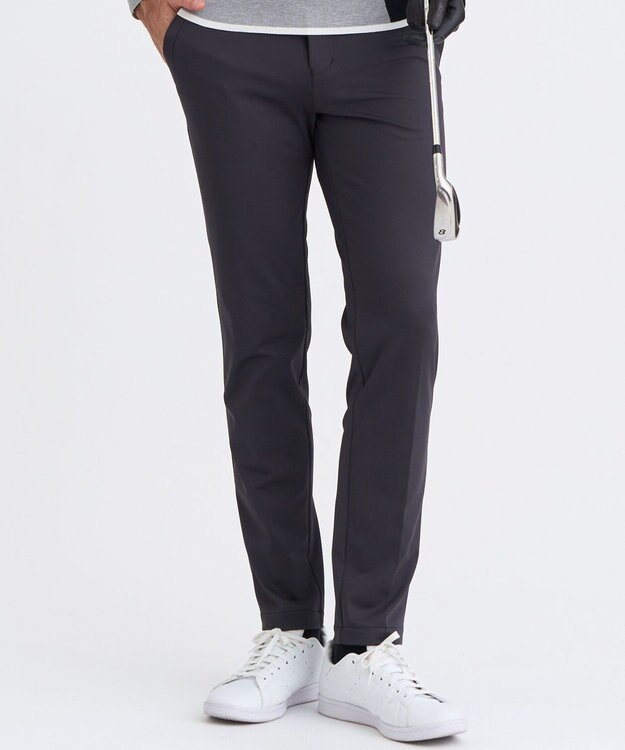 23区GOLF 【MEN】ハイゲージスムースパンツ ストレッチ グレー系