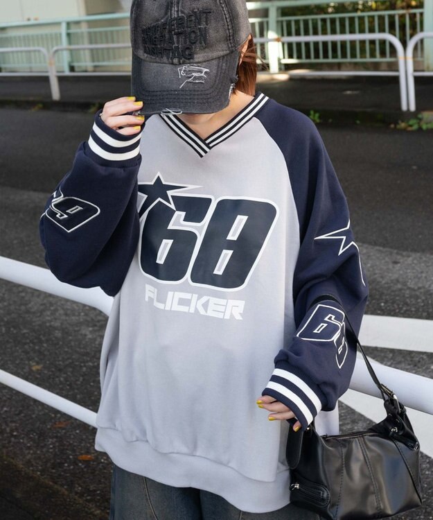 WEGO スターナンバリングプルオーバー ネイビー