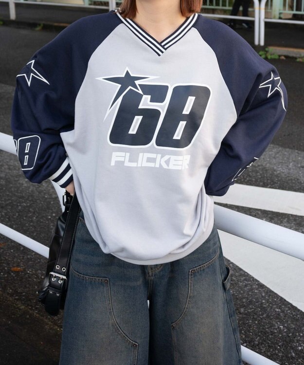 WEGO スターナンバリングプルオーバー ネイビー