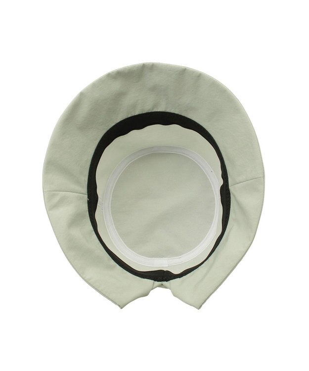 MOONBAT 【遮光100％/遮熱/UVカット】FURLA(フルラ)小ツバ 後ろ割れ バケットハット 帽子 無地 チャーム付き 手洗い可能/サイズ調整可能 ライトグリーン