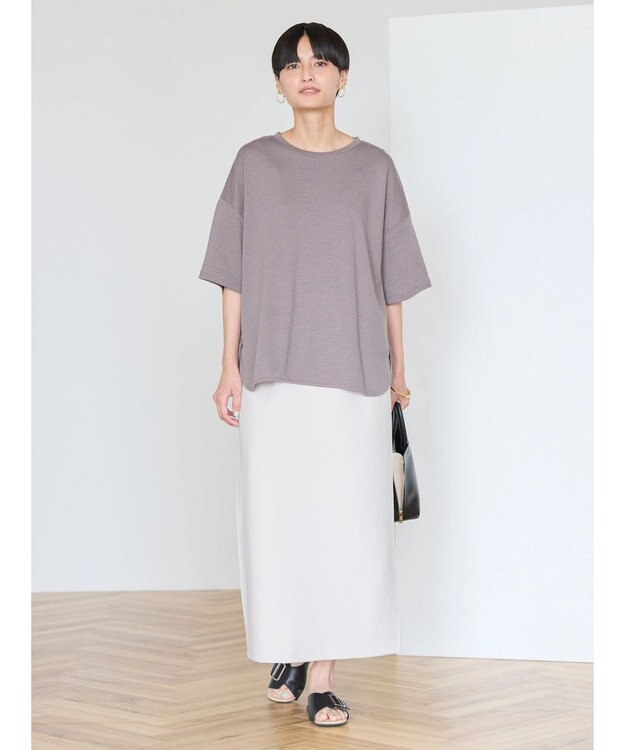 AMERICAN HOLIC クレープジョーゼットタイトスカート Light Gray