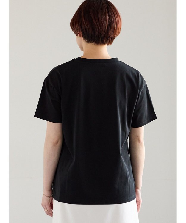 Te chichi マリリンモンローモノクロフォトTシャツ ブラック