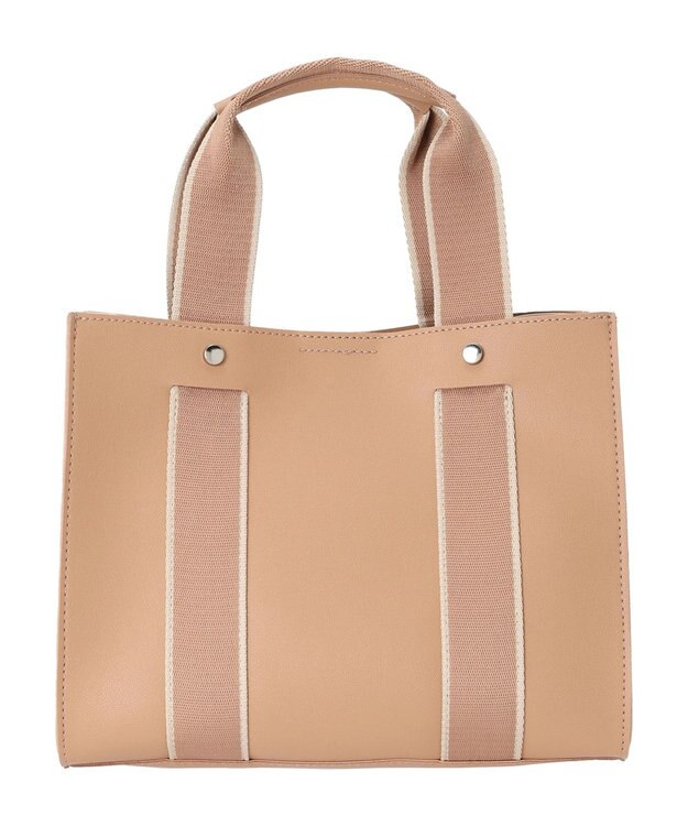 Green Parks ・Ｃｕーｓｈｕｔ　テープハンドルスクエアトート Pink