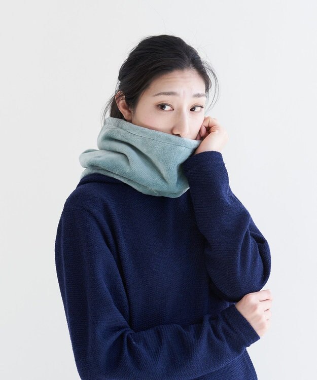 LOOM&SPOOL FOL綿毛布ネックウォーマー カーキLP-004025KH