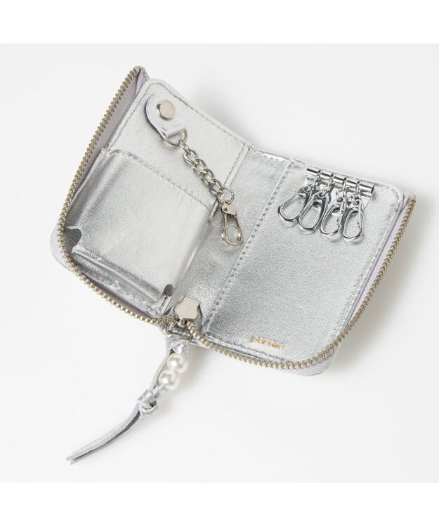 UNBILLION ペルケ perche / シーププリーツスマートキーケース シルバー