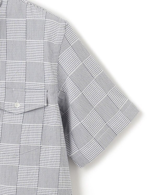 J.PRESS MEN 【クールマックス】パッチワークサッカー プルオーバー ネイビー系9