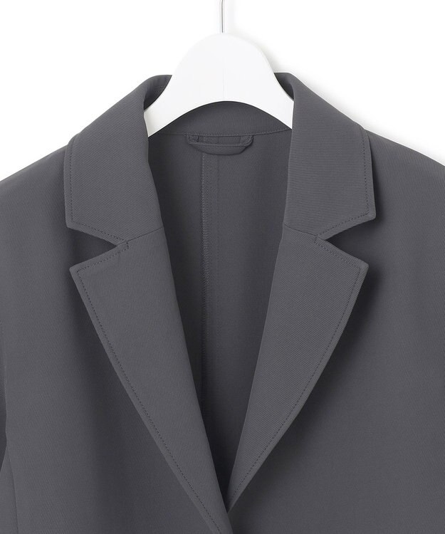 J.PRESS YORK STREET 【WOMEN】ジャージライクツイル シングルジャケット グレー系
