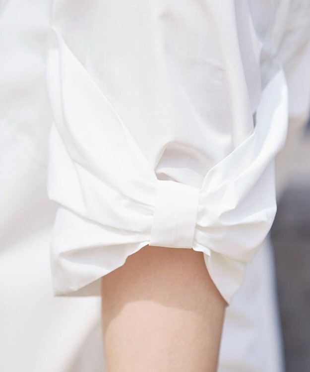 Tiaclasse 【洗える】リボン袖ブラウス オフホワイト