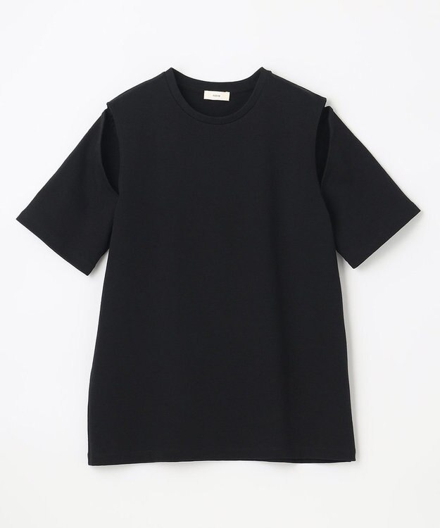 NAVE 【Nave　洗える】クリアジャージー Tシャツ ブラック系